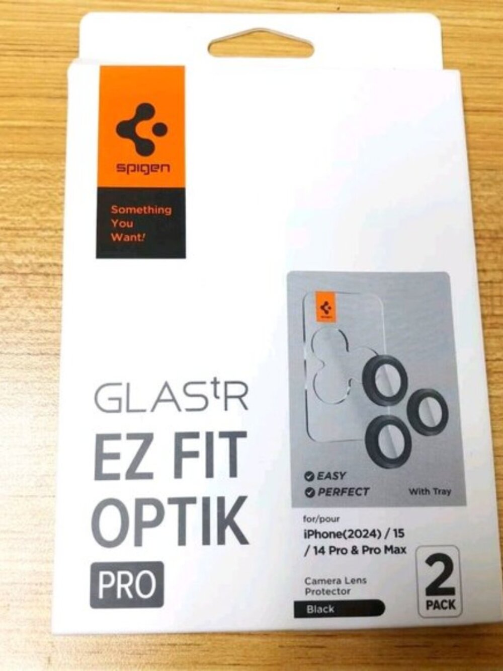 Spigen iPhone 14 Pro / Max GLAS.tR EZFit OptikPro Lens Protector 2 Pack AGL05205
